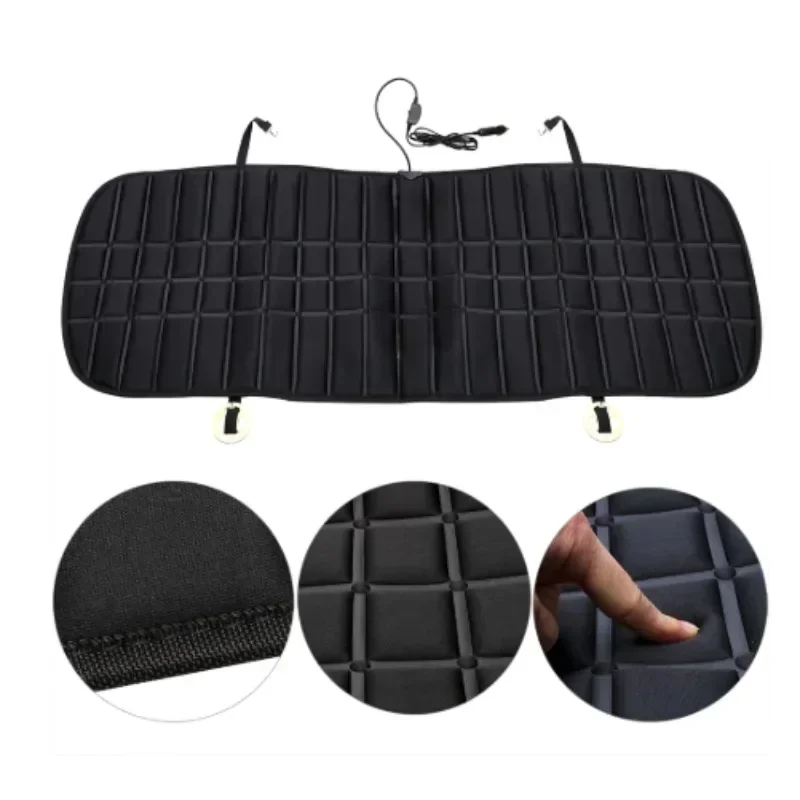 12V Auto Heated Car Seat Cover Rear Seat Heated Cushion Heating Warmer Cushions  Auto Heating Seat Mat Electric Heating Pad