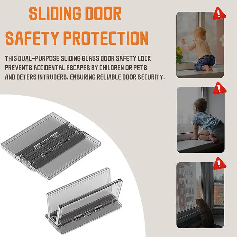 Sliding Door Lock Window Limiter Child Safety Protection Locks Window Lock Buckle Fixing Device Prevent Babies Opening Windows