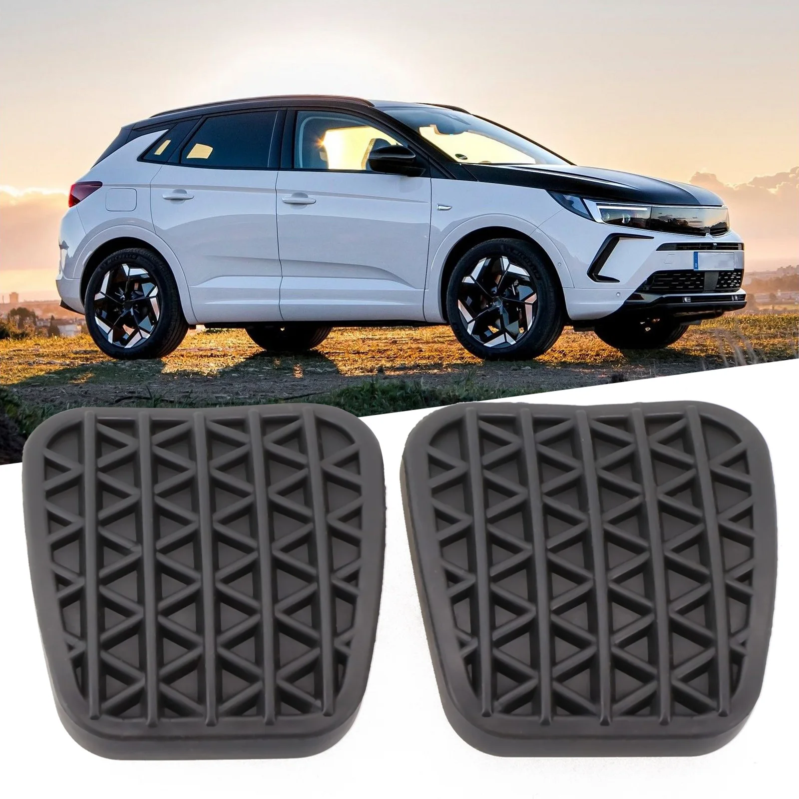 

2pcs Brake Clutch Pedal Pad For Vauxhall For Astra G For ZAFIRA A-B 90498309 Clutch Brake Pedal Rubber Pad