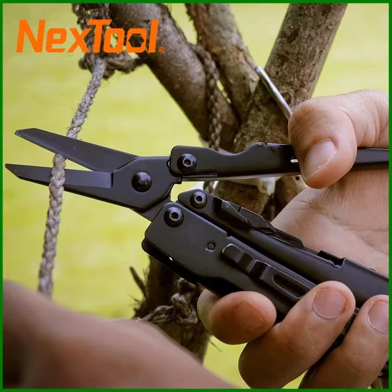 

NexTool Black Knight with Optional Kydex Sheath 11 In 1 Multitool Pliers Outdoor Survival Folding Scissors Hand Multi Tool