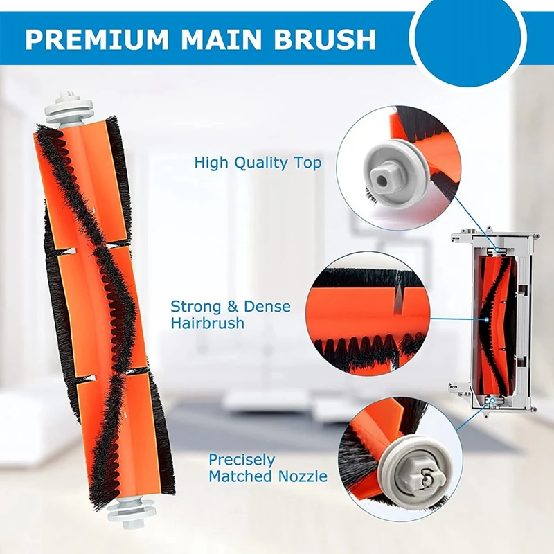 Аксессуары для пылесоса Xiaomi Roborock S5 Max S6 S50 S51 S55, фильтр НЕРА, основная боковая щетка, насадка на швабру