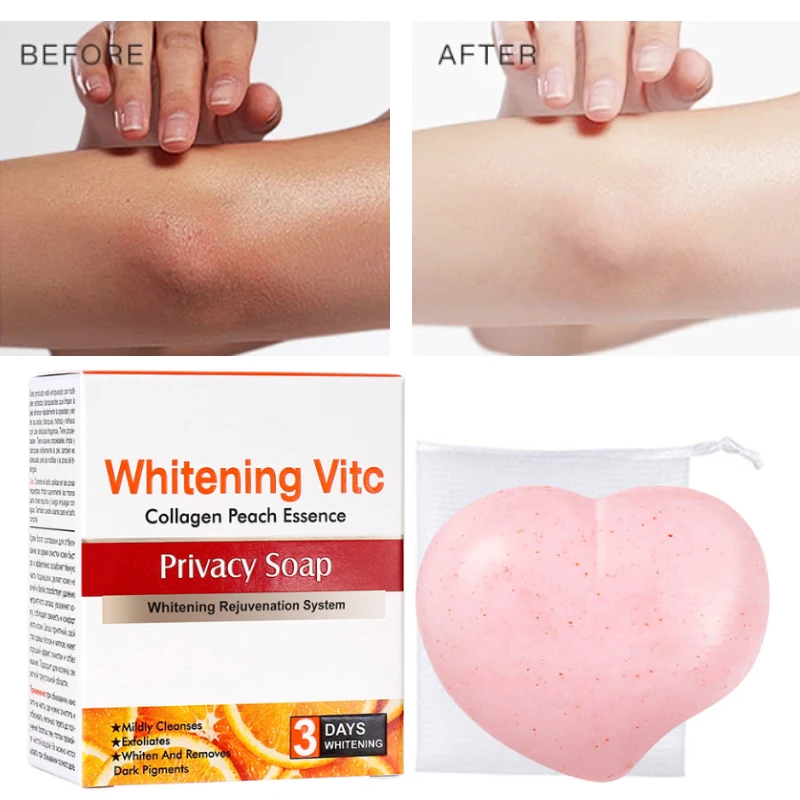 

Body Whitening Soap Underarm Knee Bleaching Soap Chicken Skin Removal Dark Spot Dead Skin Moisturize Brighten Body Care 80g