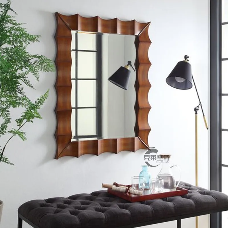 Large Mirror Modern Wall Decorative Mirrors Nordic Bathroom Sticker Decoration for Bedroom Living Room Home Luxury Decor Art