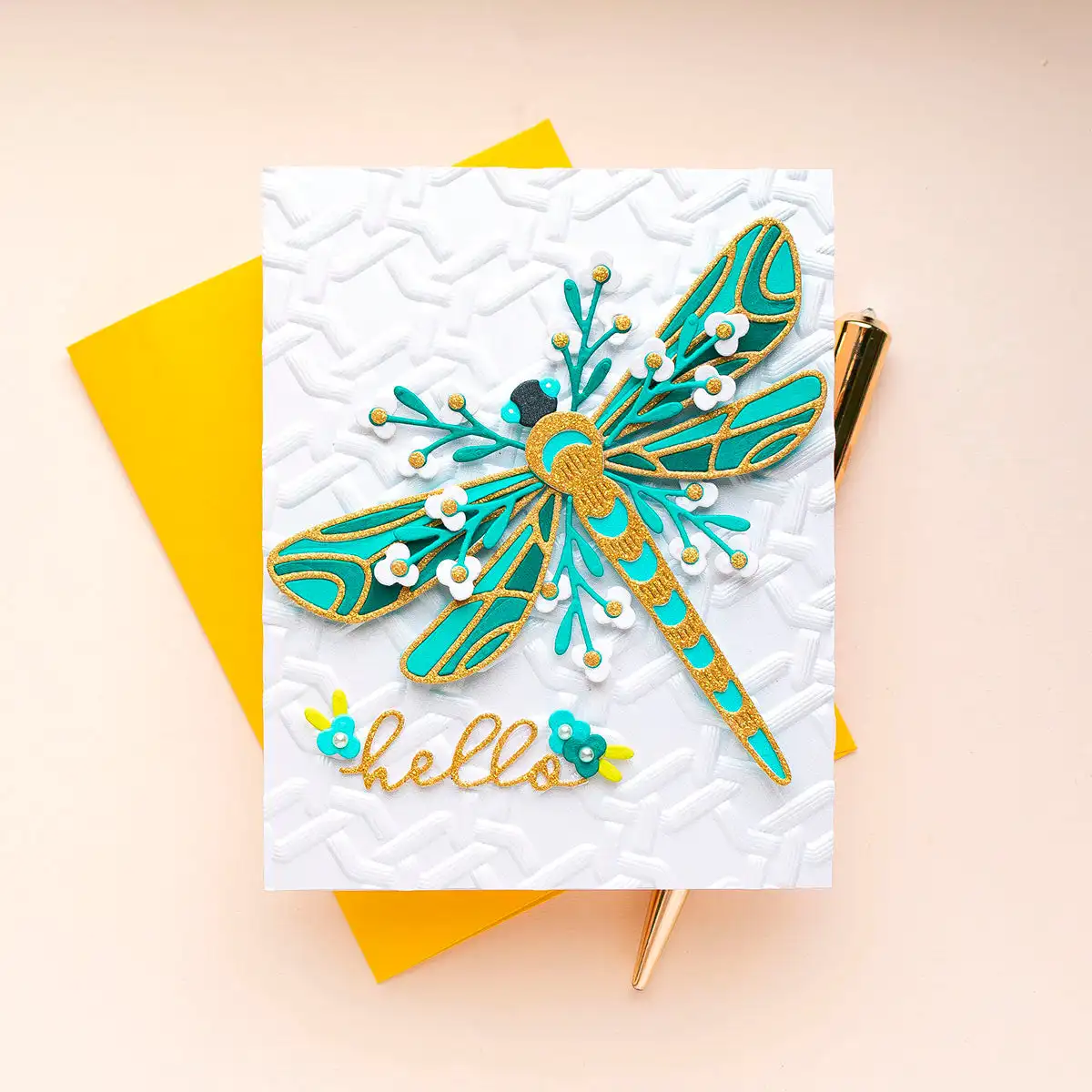 New Dragonfly Botanical Floral Frame Stamps Cut Die Press Plate Wax Stamper for DIY Making Card Scrapbooking 2025 Spring