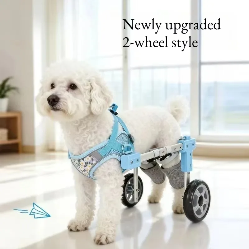 Disabled Pet Mobility Walker, Adjustable Hind Leg Wheelchair with Hip Support for Injured Dogs & Cats