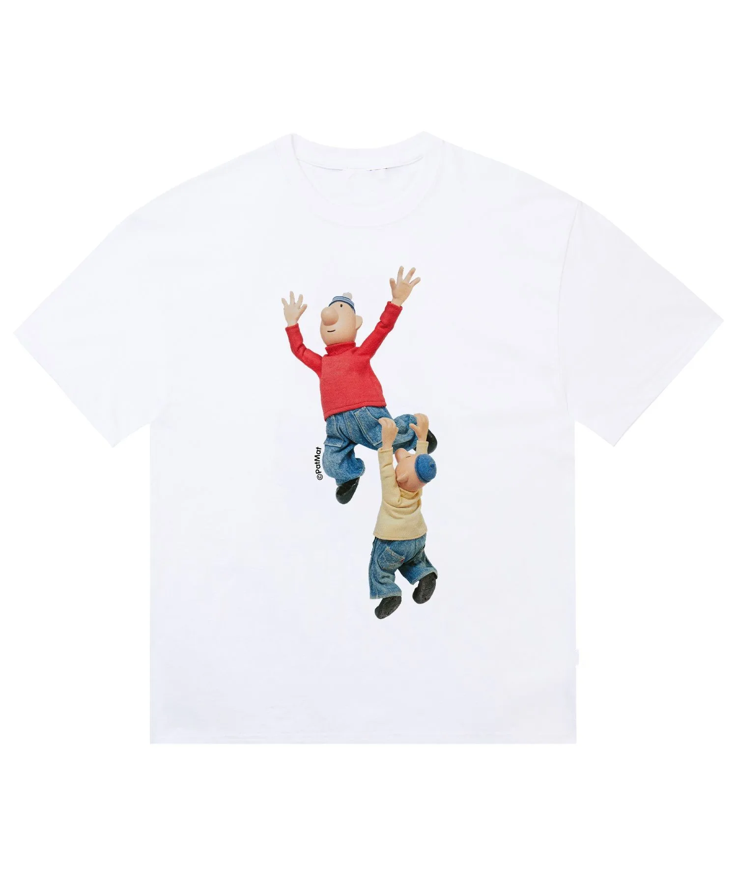 Pat-Mat Manga Graphic T-shirt Vintage Retro Anime Unisex Oversized Crew Neck Cotton Short Sleeve Tee Casual Tops Hot Sale