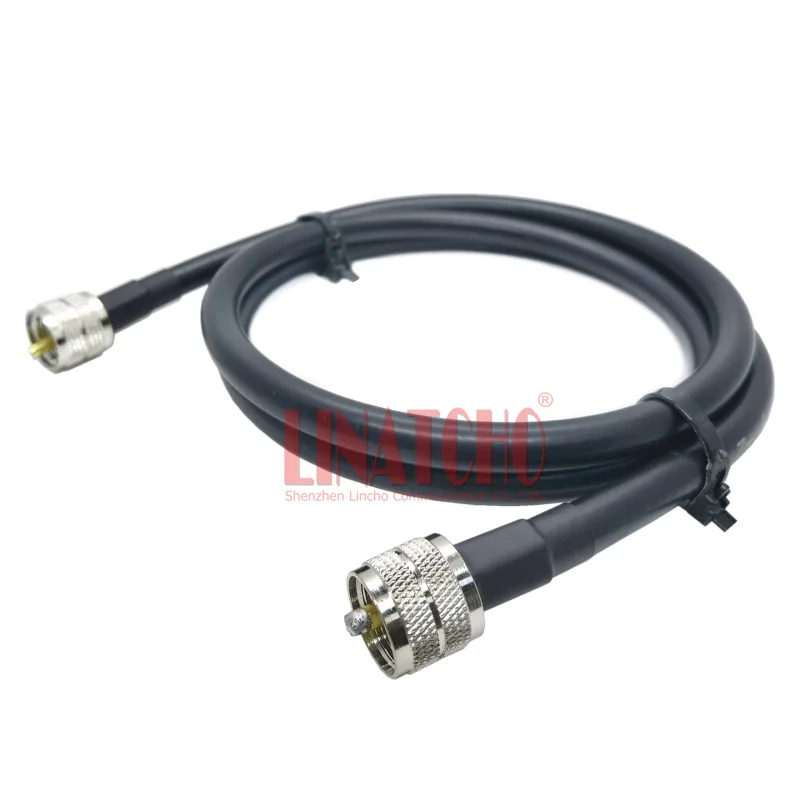 1 Meter RG213 Copper PL259 M to PL259 UHF Male Connector Low Loss Coaxial Antenna Cable