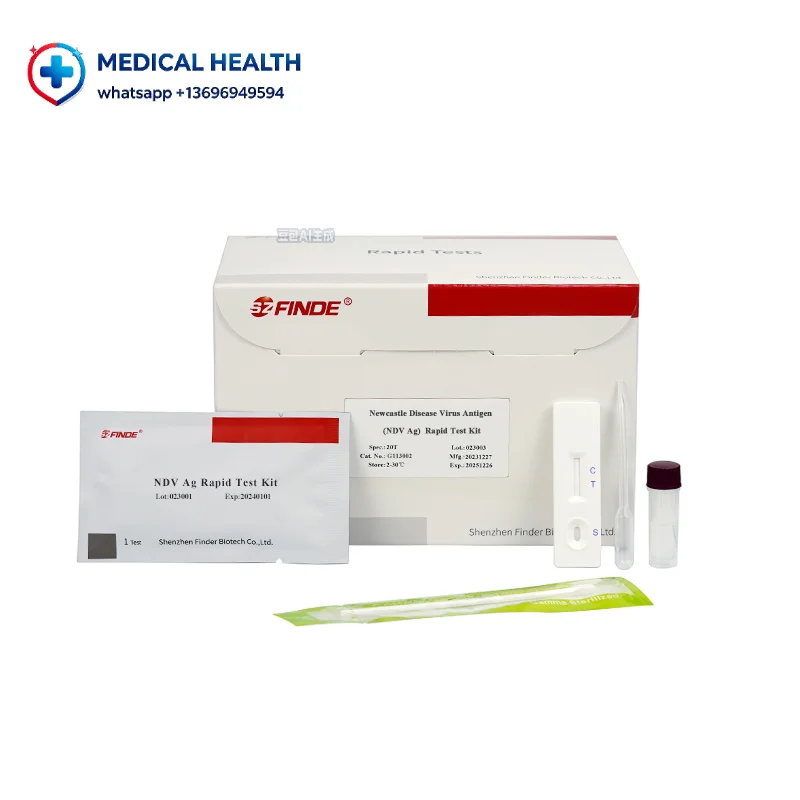 No Lab Newcastle Disease Virus Antigen Test Kit for Avian Influenza on Site Results in Chicken Poultry and Duck