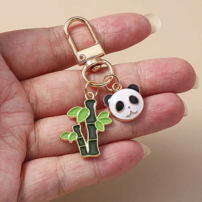 

Aihua Cute Big Panda Keychain for Women Panda Keyring Fashion Car Key Handbag Pendants Ornaments Jewelry Gifts Trinkets