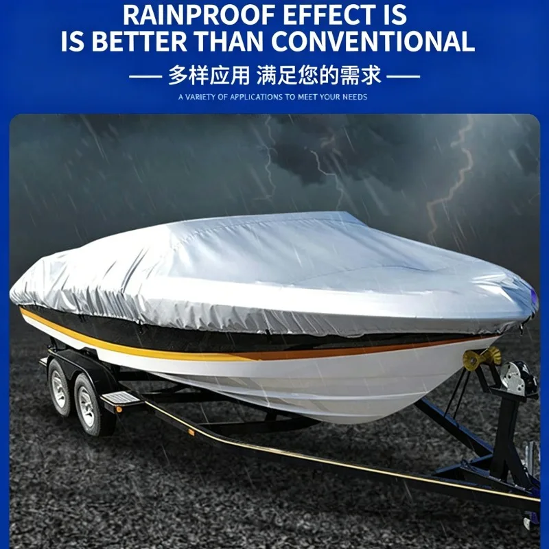 190T Yacht Protective Cover (Dustproof, Sunproof, Rainproof) 11-13FT/14-16FT/16-18FT/17-19FT/20-22FT/17-20FT/21-24FT