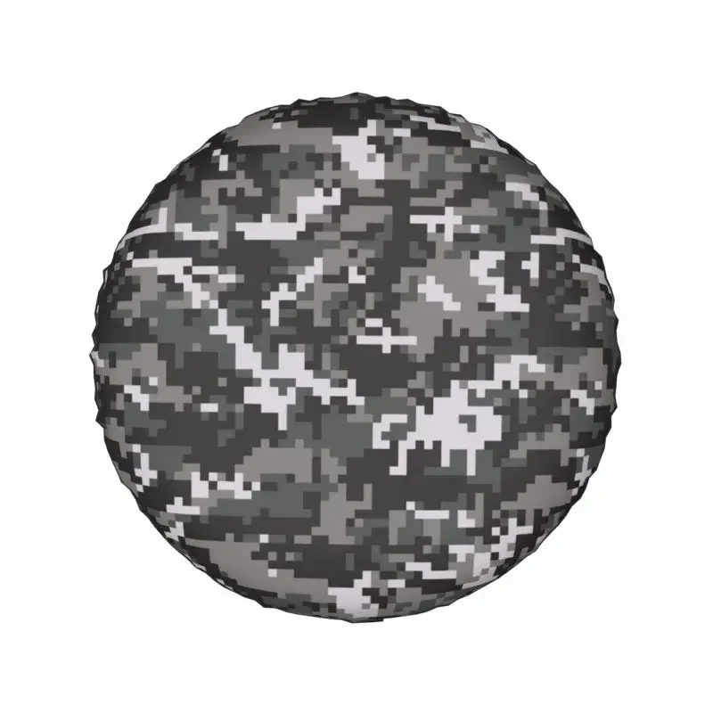 Gray Digital Military Camouflage Tire Cover 4WD 4x4 SUV Camo Wheel Protector Fit for Mitsubishi Pajero 14