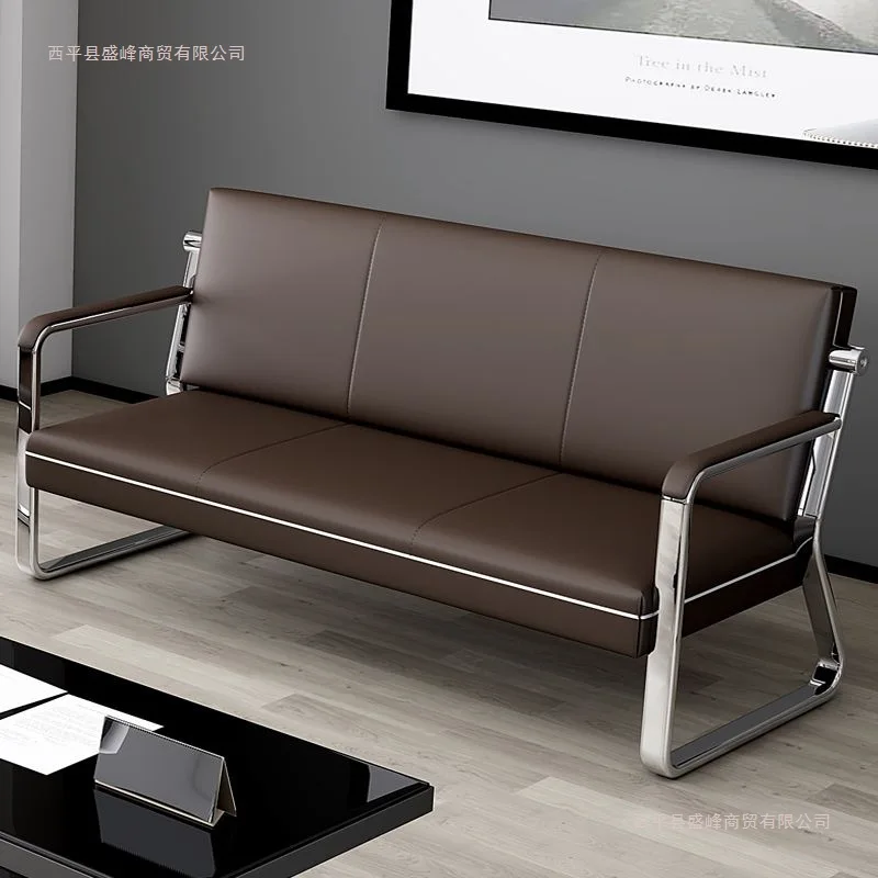 

New iron sofa living room home simple combination small small apartment office sofa three-seater office sofa