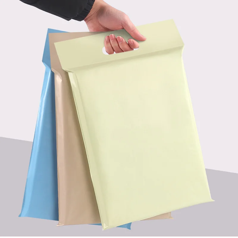 100 self-adhesive handheld postal transport bags, new sturdy and wear-resistant packaging bags, storage bags,customizable logos