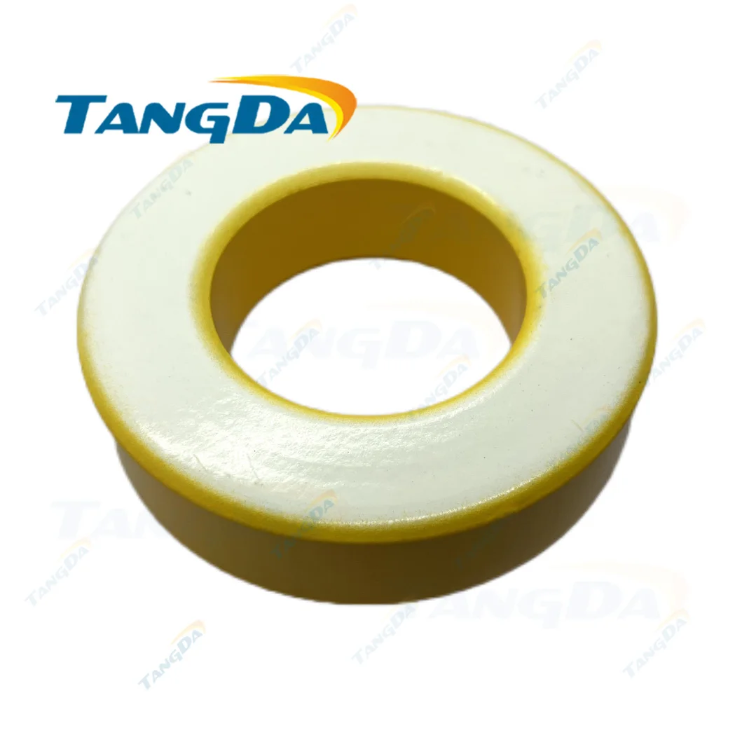 1piece Iron powder cores T400-26B OD*ID*HT 102*57*25.4 mm 205nH/N2 75ue Iron dust core Ferrite Toroid Core toroidal yellow white