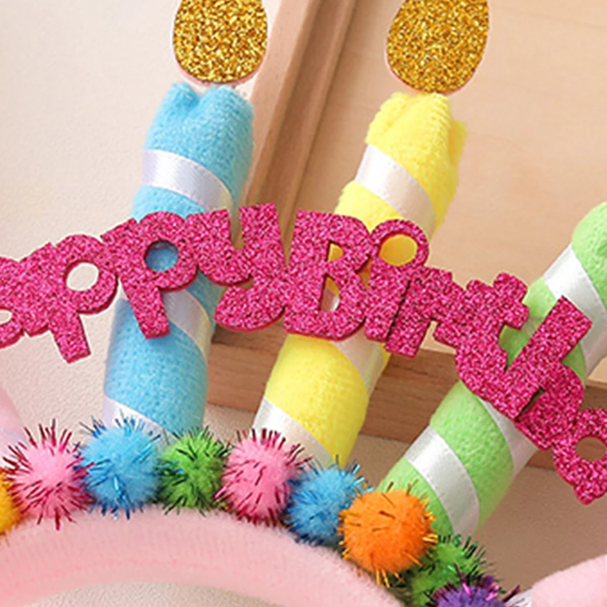 1PC Birthday candles hairband party decorations hair accessories headdress