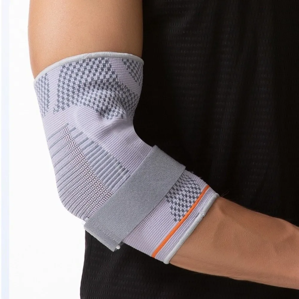 

with Strap Elbow Support Elastic Absorb Sweat Anti-slip Sports Elbow Protective Pad Adjustable Compression Elbow Brace Gym