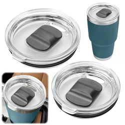 Clear Spill Proof Tumbler Cover with Slider Switch Spill Proof Cup Lid Coffee Mugs Lid for Ye-ti 20/30oz Tumbler