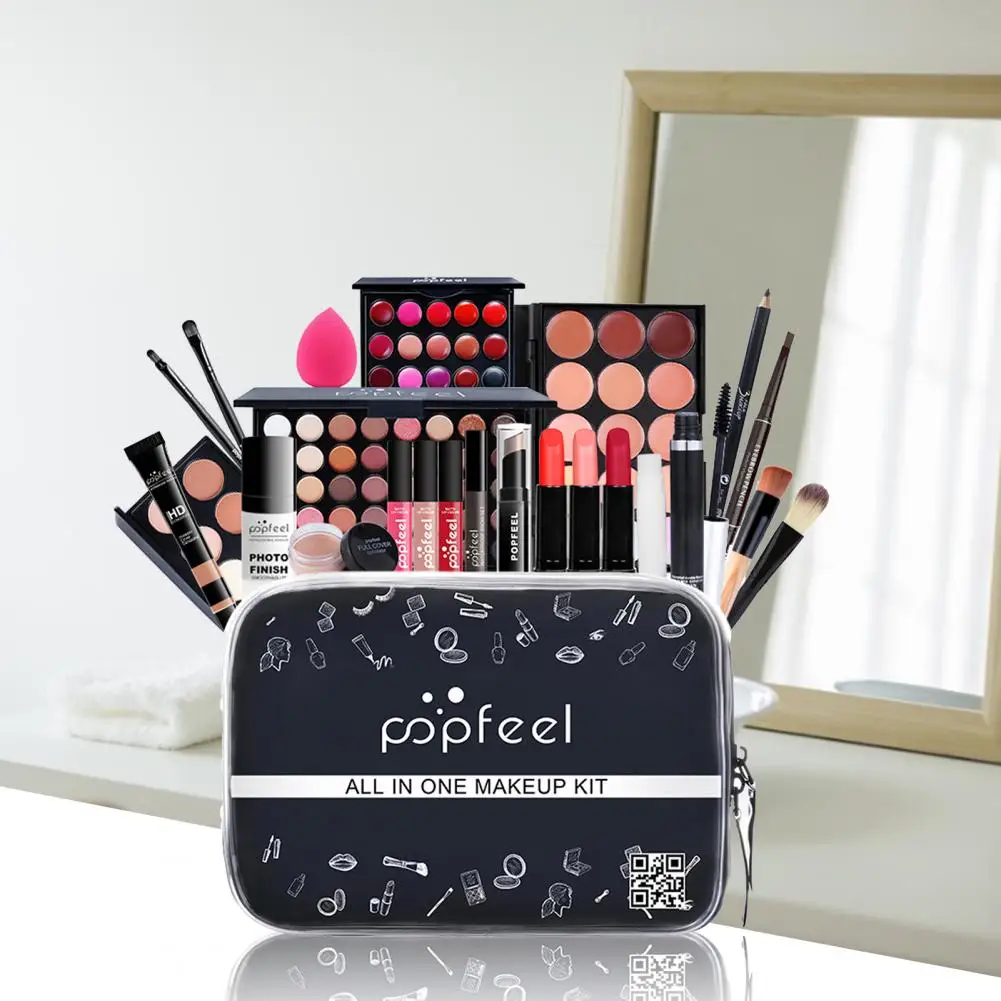 25Pes/Set Lipstick  Beautiful Appearance   Makeup Set Women Fashion Cosmetic Bag