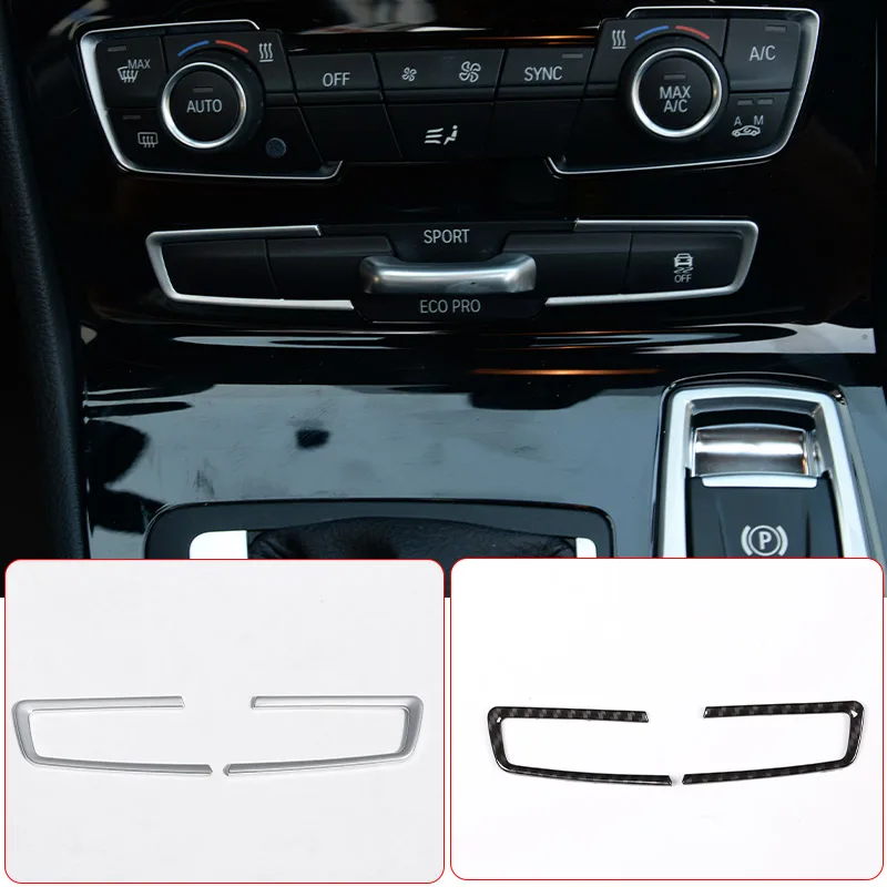 

2 Pcs For BMW 2 Series F45 F46 218i 2015-2017 Car Accessories ABS Chrome Mode Button Frame Cover Trim