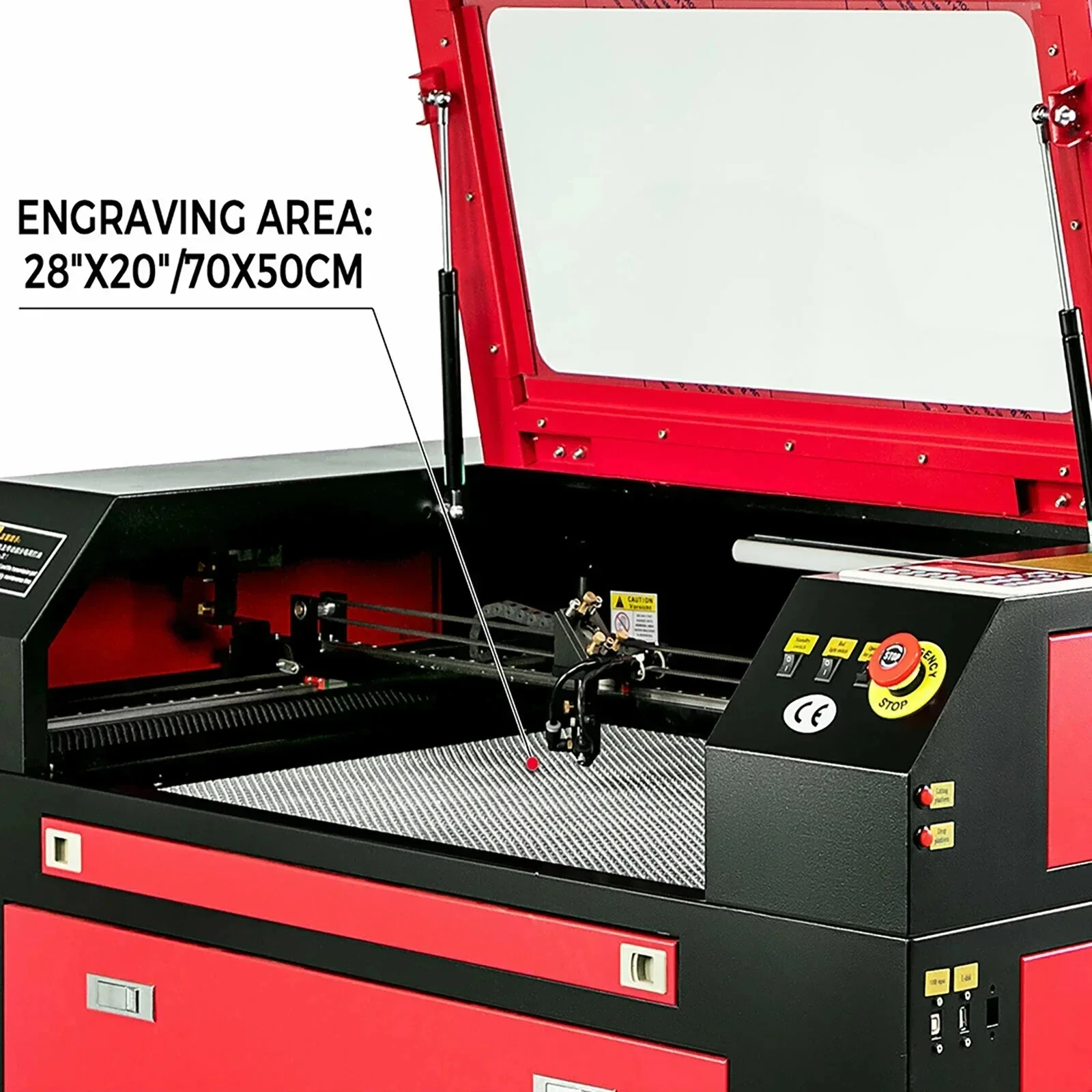 VEVOR آلة الحفر بالليزر 80 واط آلة الحفر بالليزر 700 * 500 مللي متر لوحة Ruida متوافقة مع Lightburn 80 واط القاطع بالليزر والحفارة