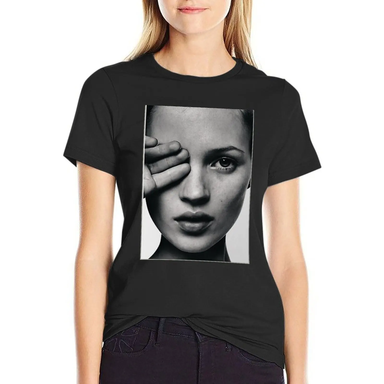 Kate Moss fashion T-Shirt new edition anime clothes cotton t shirts Women