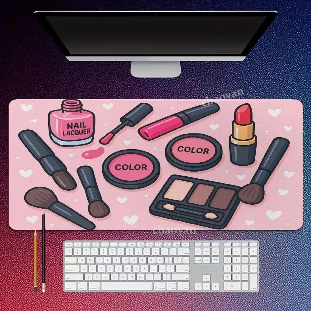 

Pink cartoon Mouse Pad Large Computer Office Game Table Mats XXL Rubber Anti-slip Gaming Keyboard Mousepads Long Desk Pads