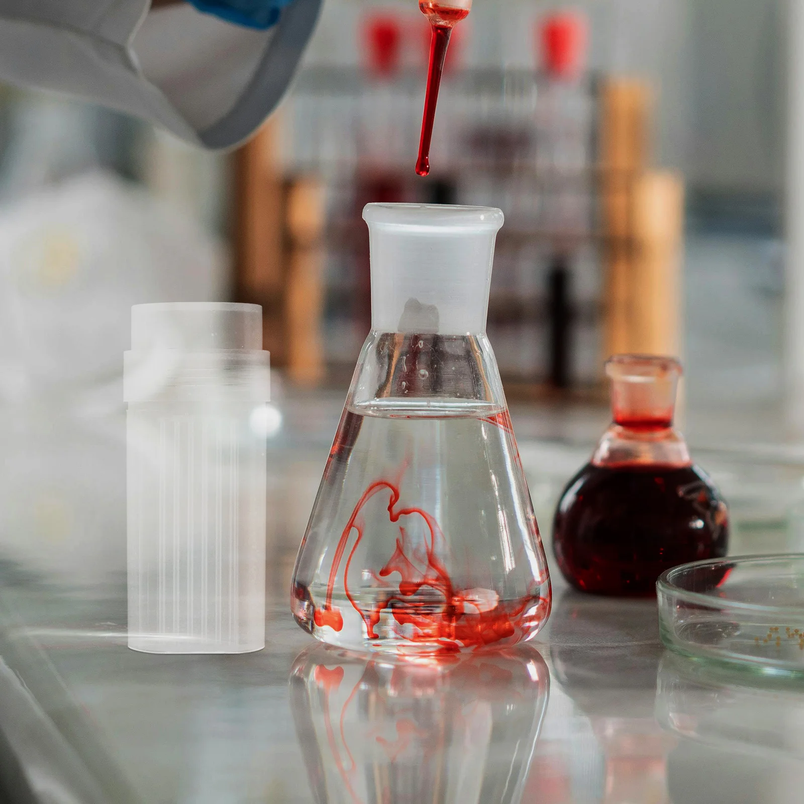 

Circular Staining Jar Pathology Storage Container Plastic Slide Mailer For Laboratories Medical Facilities Microscope