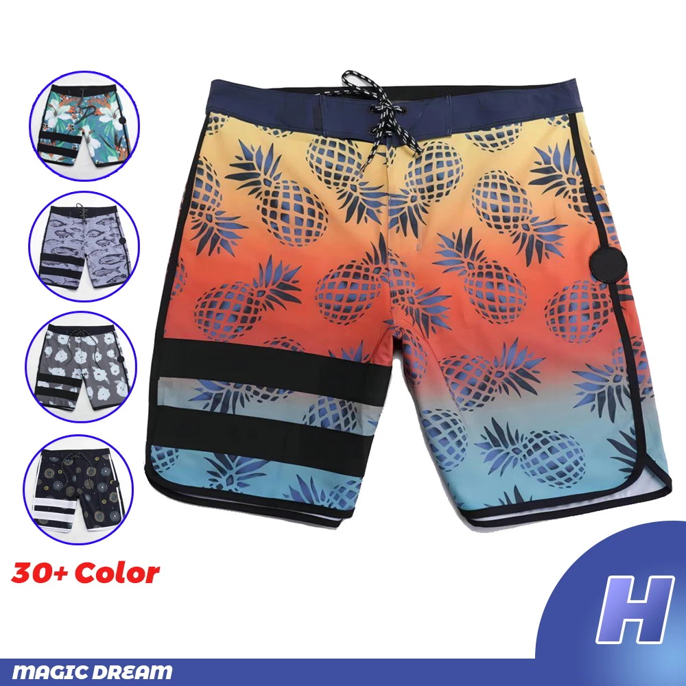 2023 Summer Fashion Men Board Shorts Bermuda Beach Shorts Swim Shorts For Men Waterproof Quick Dry Swimwear H Brand New Color