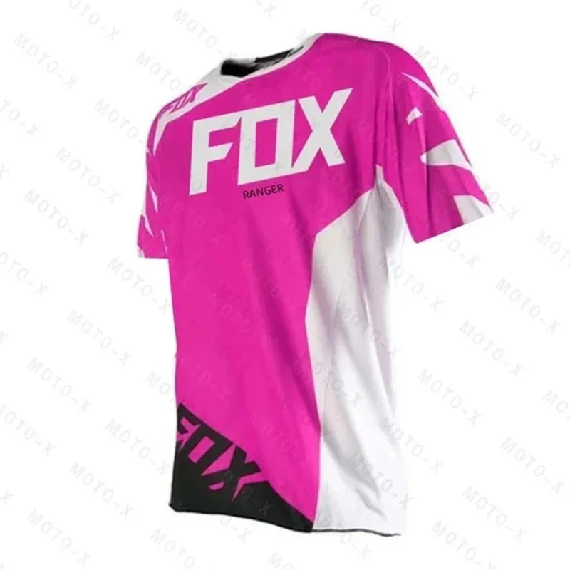 

2024 Racing Downhill Jersey Mountain Bike Motorcycle Crossmax Shirt Ciclismo Men's Short sleeved MTB Jersey MX Ranger Fox DH