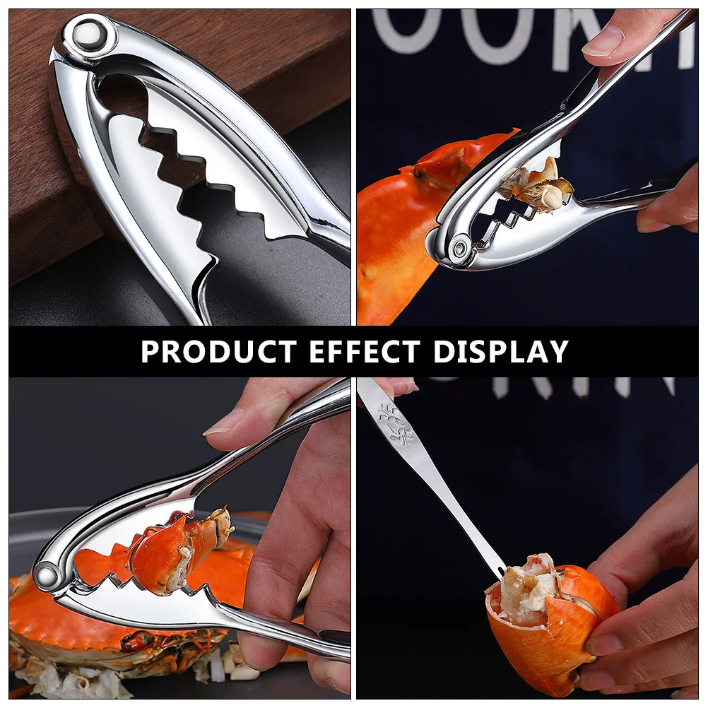

1 комплект, 5 шт., инструменты для еды крабов из нержавеющей стали, набор инструментов для морепродуктов, крекеры для ножек краба, скорлупы для омаров, Щелкунчик, портативная кухня