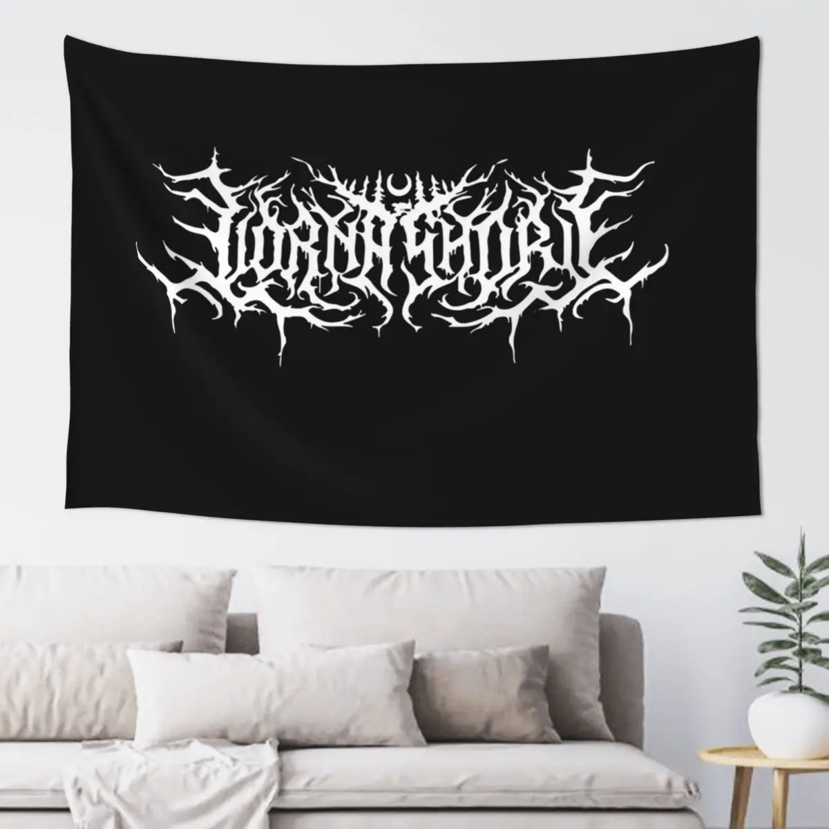 Lorna Shore Logo Classic Tapestry Funny Wall Hanging Aesthetic Home Decoration Tapestries for Living Room Bedroom Dorm Room