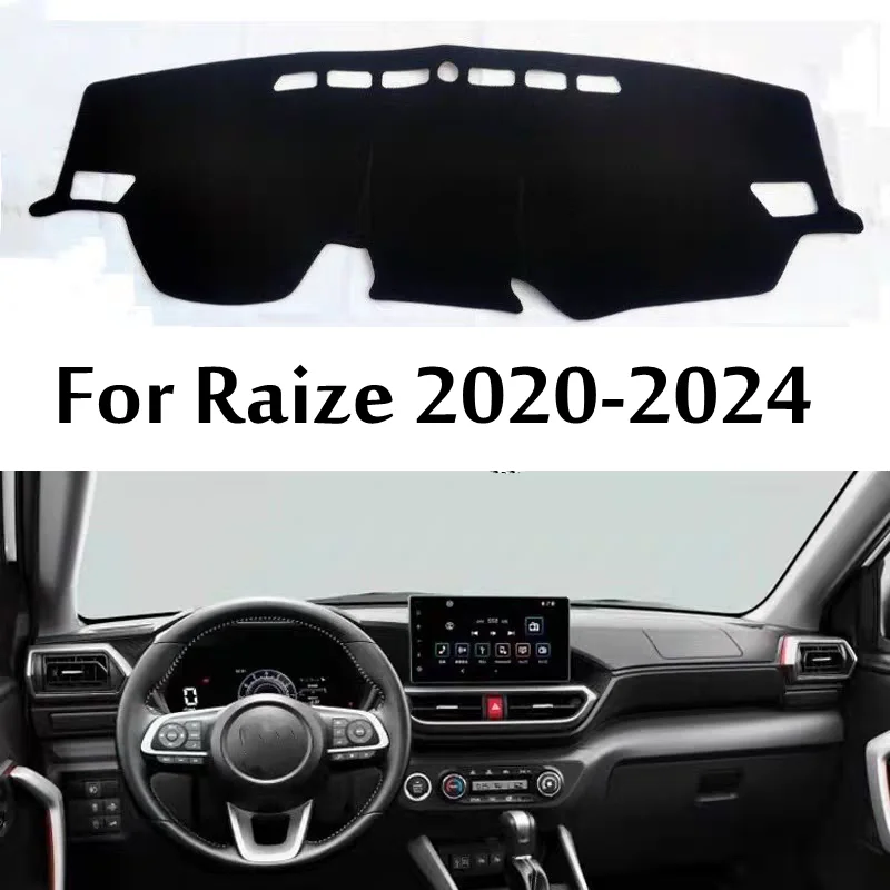 For Toyota Raize 2020 2021 2023 Accessories Car Instrument Desk Anti-Slip Mat Front Window Sun Protection Uv Protection Carpet