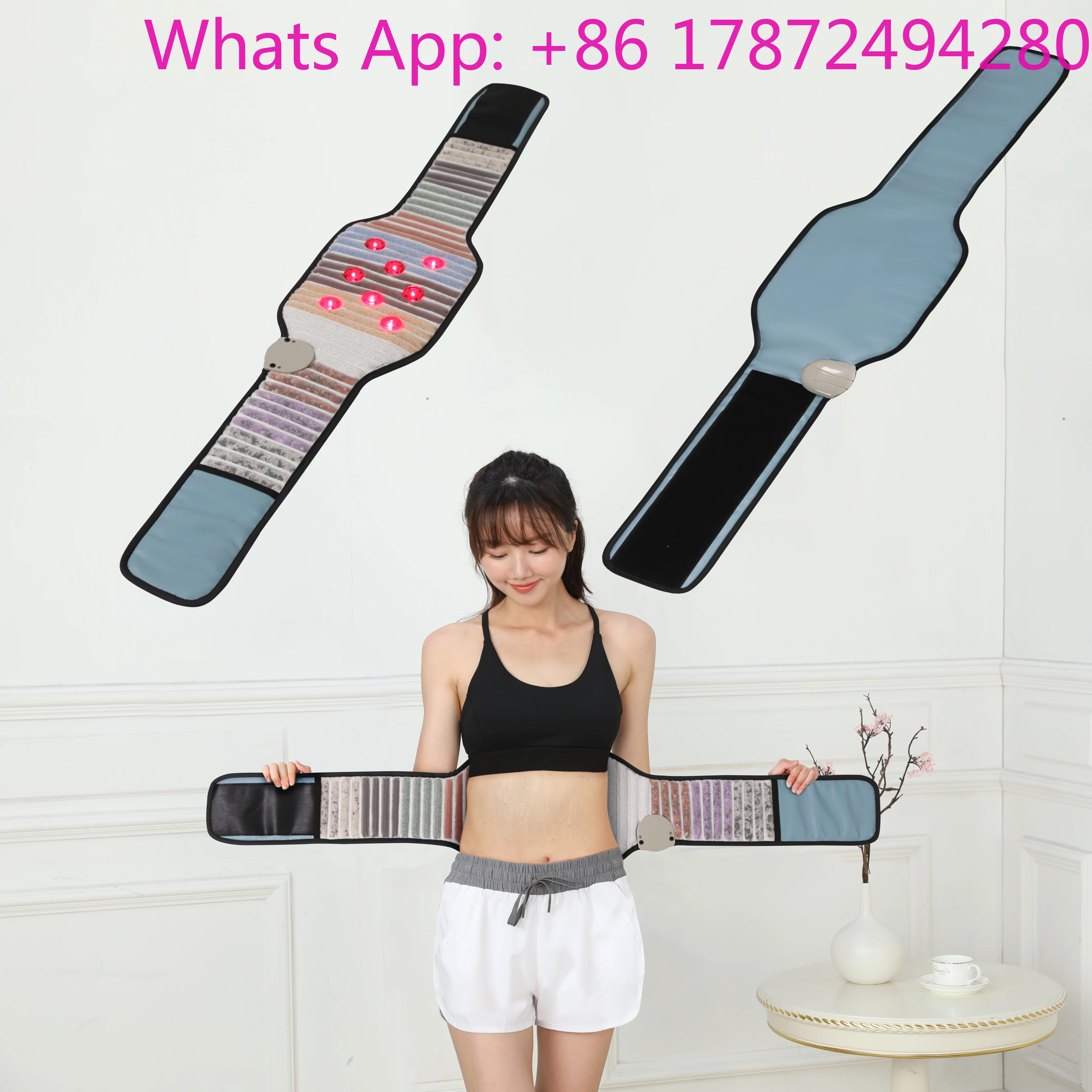 huikang energy stones waist slim belt far    thermal pad with   therapy