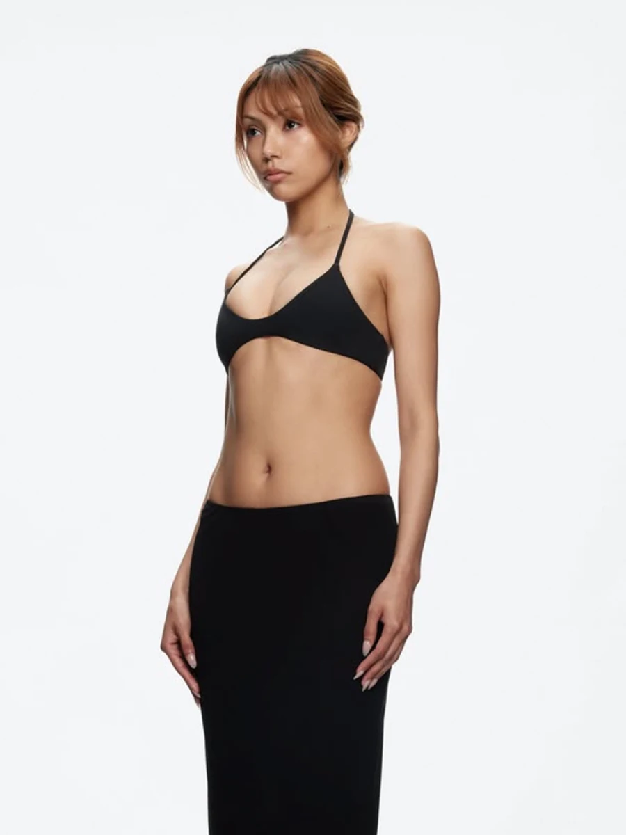 Tank Neck Hanging Triangular Cup Underwear Multi Colored Double Layered Interior Mini Tank Top