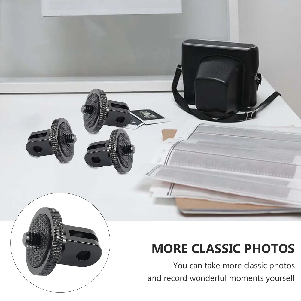 

2 PCS Tripod Adapter Universal Camera Convert Mount for Monopod Thread Aluminum Alloy 1/4