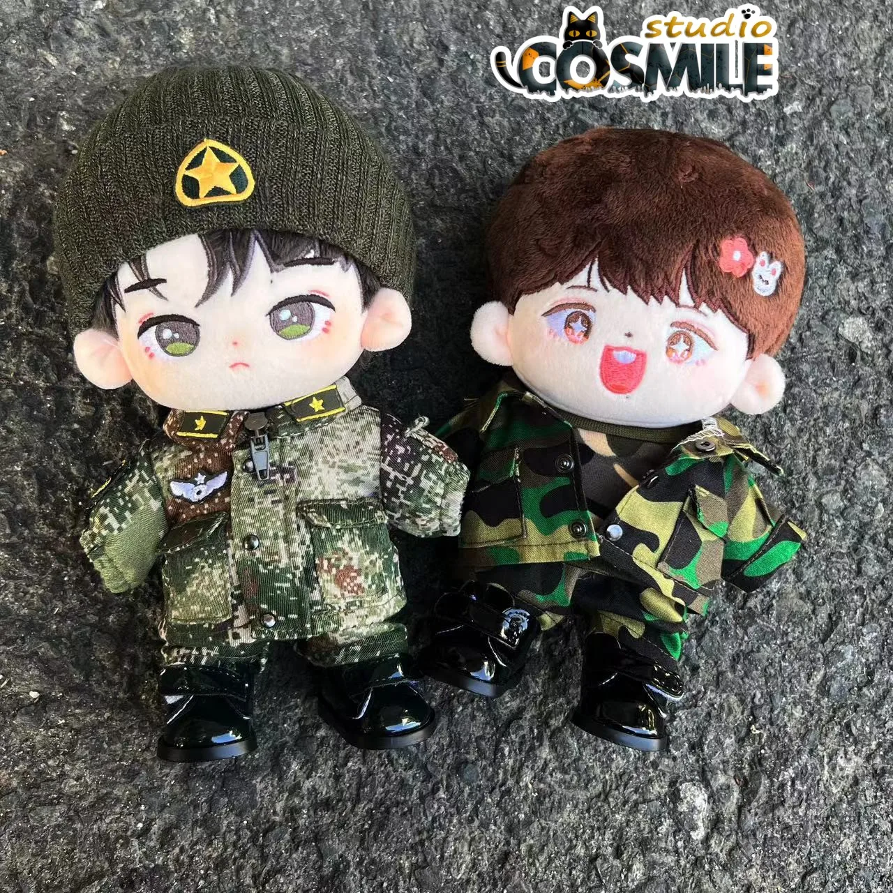 Star Idol Born To Fly Lei Yu The Untamed Wang Yibo Camouflage Suit Fashion Costume Plush 20cm Doll Clothes Clothing Sa GG