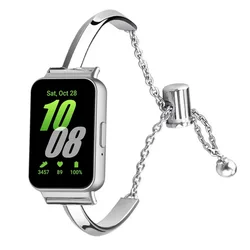 Luxury Strap For Samsung Galaxy Fit 3 Ladies metal Stainless steel Smart Watch Accessories Band For Galaxy Watch Fit 3 Bracelet