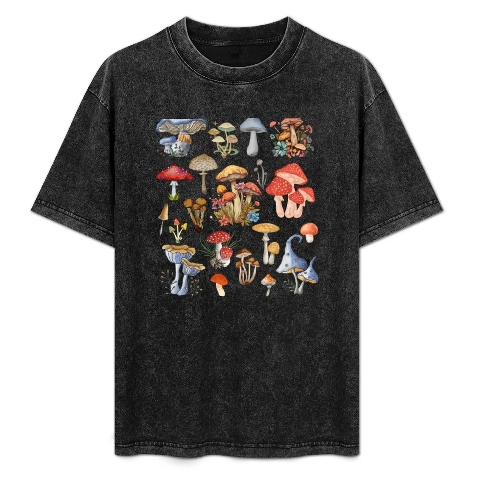

Mushroom Magic with Vintage Botanical - Embrace Boho, Goblincore Vibes T-Shirt vintage clothes hippie clothes Men's t-shirts
