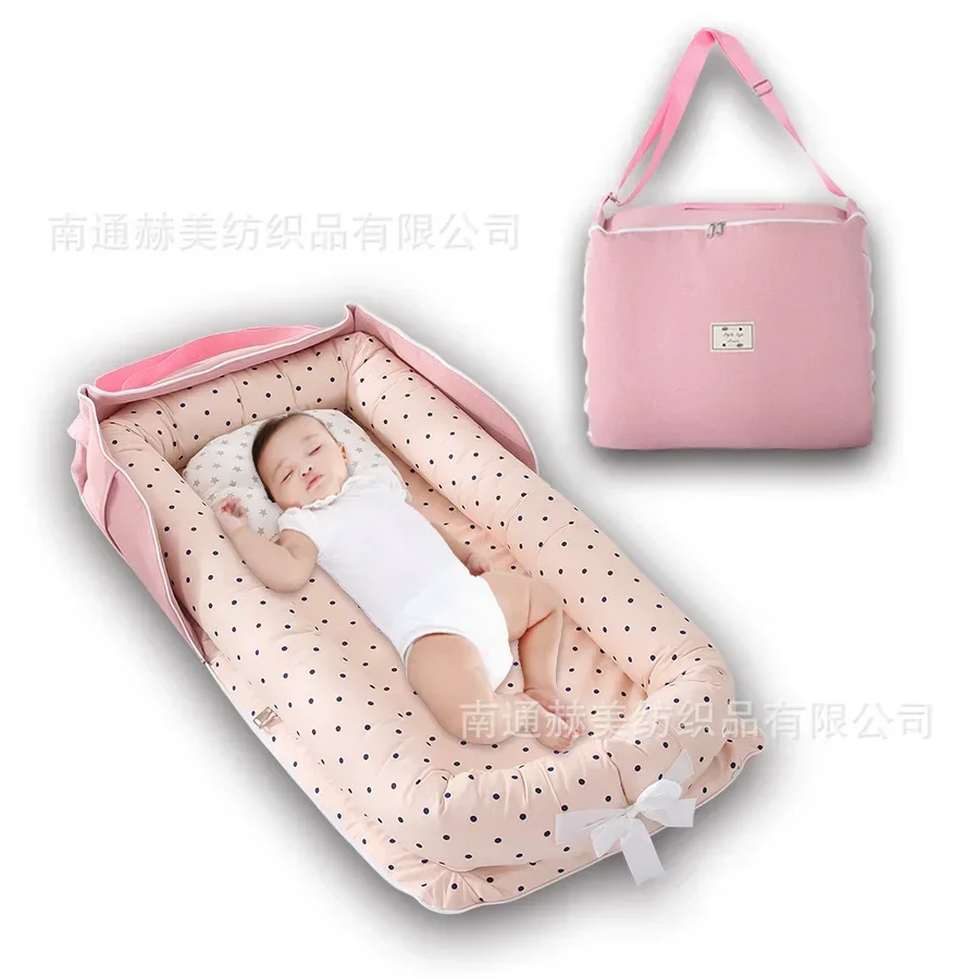 Portable Mother\'s Cradle Isolation Single Shoulder Mommy Bag Styling Pillow Bag Bed Middle Bed