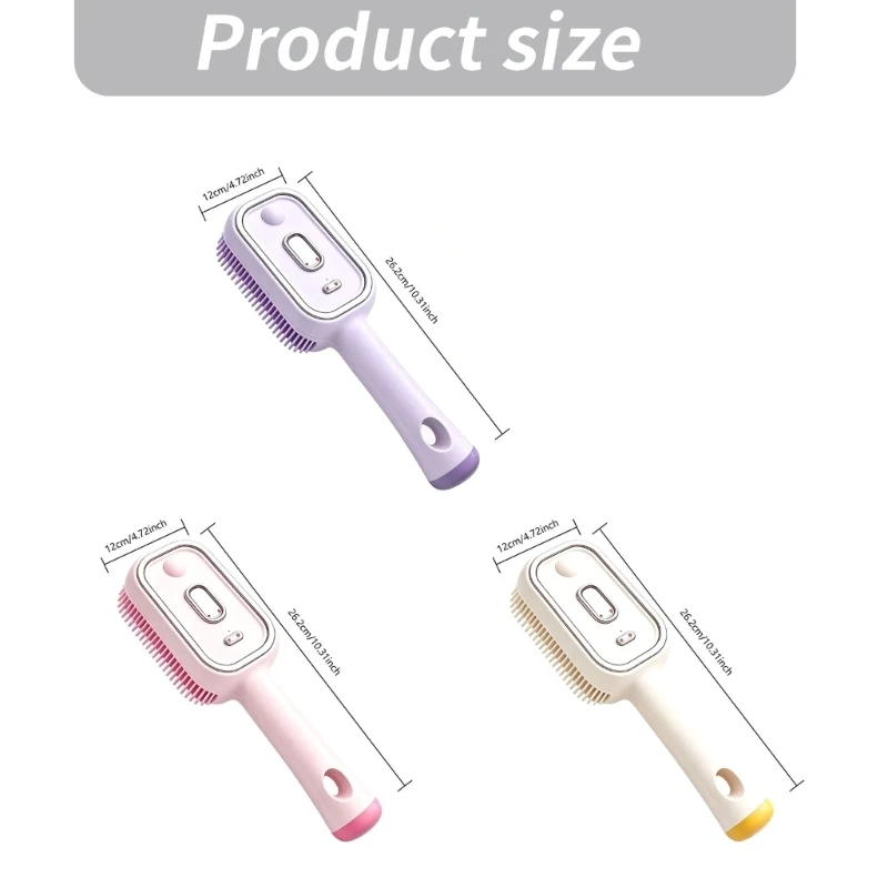  Massage Hair Brush for Infants and Toddlers, Smooth Tip Comb Teeth with Control Buttons for Daily Grooming Needs