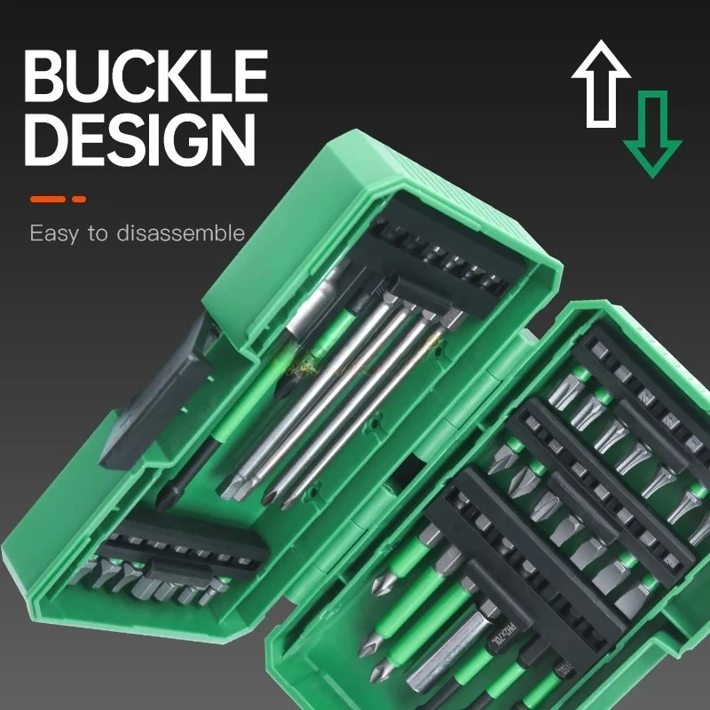 Magnetic Bit Hexagon Socket Set with Included Storage Case Multifunction Repair Tool Kit 35PCS Screwdriver Drill Bit Set