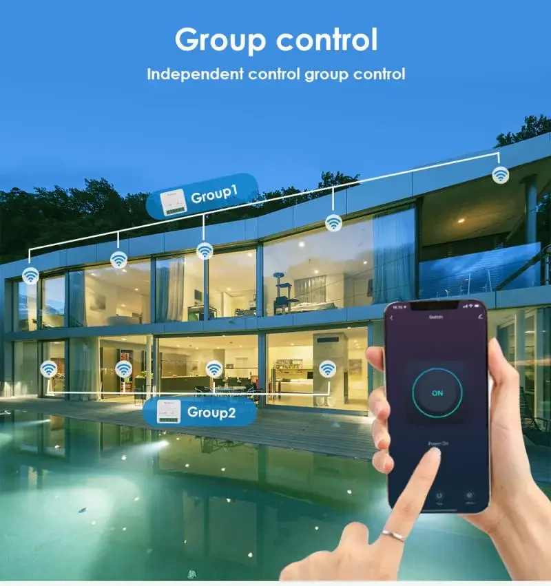 1-5 uds Tuya WiFi ZigBee interruptor inalámbrico inteligente 16A soporte Control de vía Control de aplicación Smart Life Alexa Google Home Control de voz