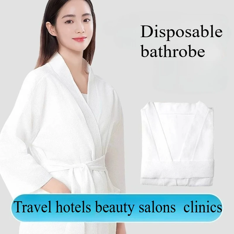 

Disposable bathrobe women's bath towel thickened men's sleepwear absorbent quick drying portable travel hotel towel