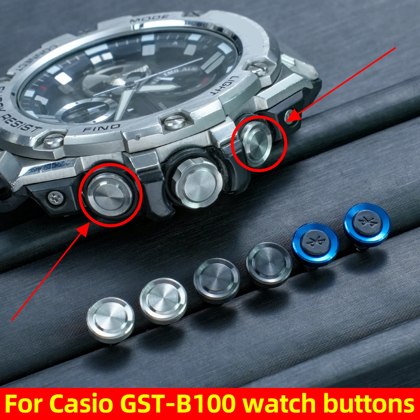 gst-b100-時計アクセサリー-casio-g-shock-gst-b100-シリーズ用-時計機能と-bluetooth-ボタン-交換用時計アクセサリー