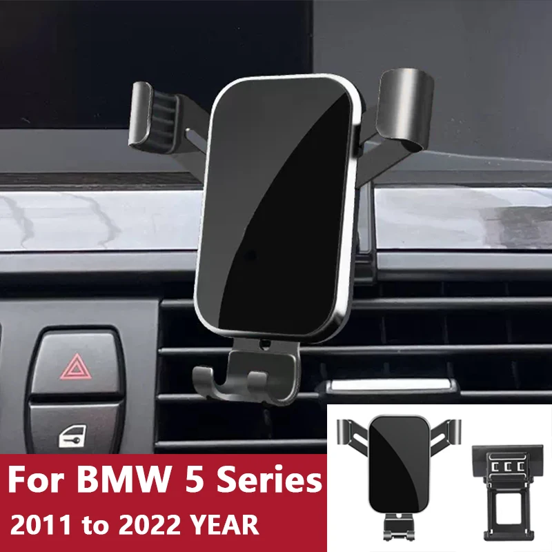 

For Car Cell Phone Holder Air Vent Mount GPS Gravity Navigation Accessories for BMW 5 Series/6 Series GT 2011 to 2022 YEAR
