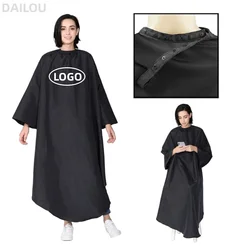 New Sleeved Apron Customized Logo Women's Men's Apron Work Barber Pet Shop Cloak Makeup Nail Beauty Salon Bib Cloak