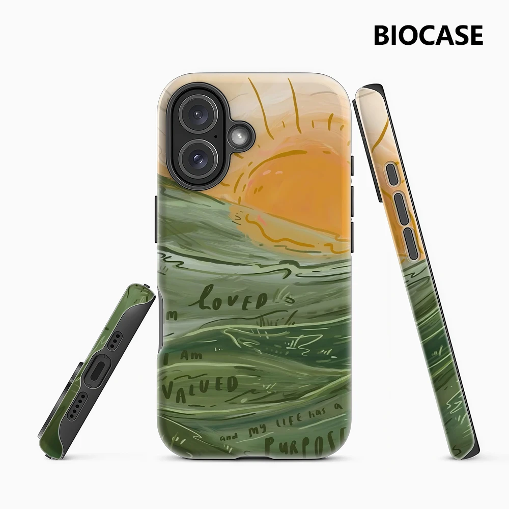 Sonnenaufgangsbefestigung IPhone 17 Must-Haves Handyhülle für IPhone 17 16 15 14 13 12 11 Pro Max Plus Doppelschichtige Rückseite