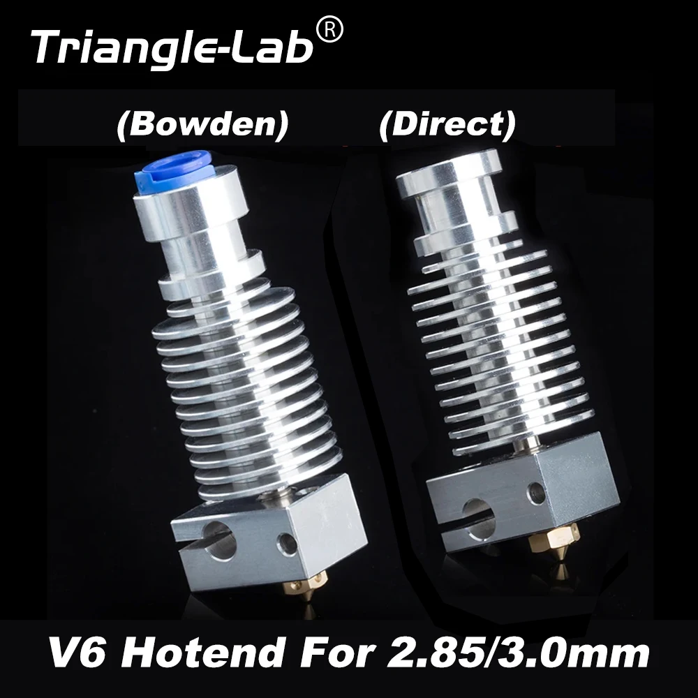 

C Trianglelab полностью металлический 3,0 v6 hotend для 3,0 мм J-head Hotend, блок теплового разрыва, сопло V6 для нити 2,85 3,0