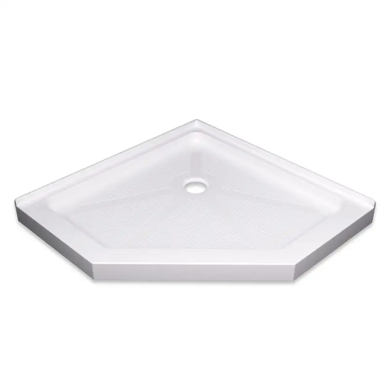 

36x36x3.54 inch Neo-Angle Shower Base for Bathroom - White Shower Floor Replacement