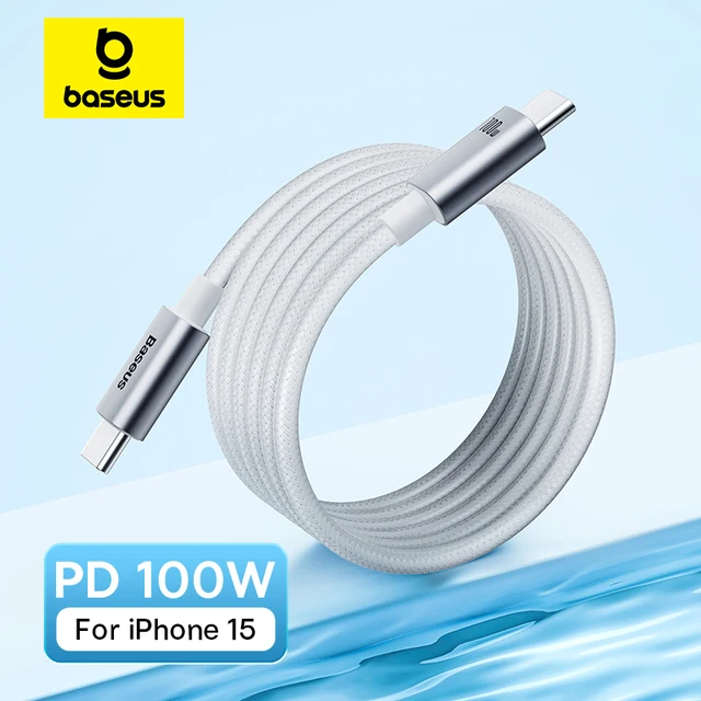 Baseus 100W Kabel USB C do MacBook iPad Kabel szybkiej ładowarki do iPhone 15 Plus Pro Max Typ C do Xiaomi Samsung